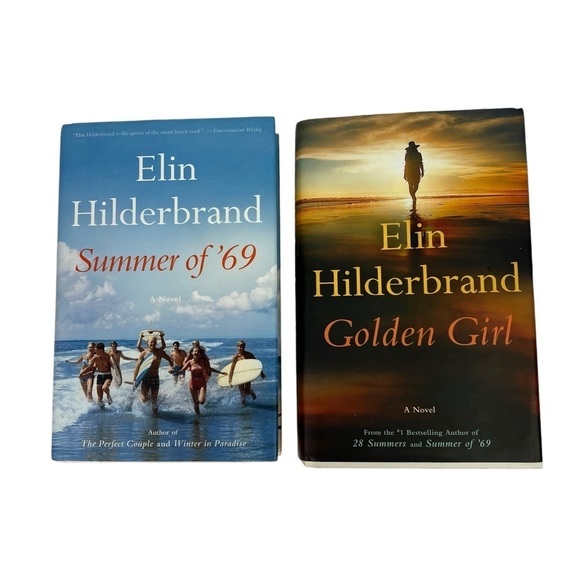 Elin Hilderbrand Hardcover Books Dust Jacket Lot/2 Summer Of 69/Golden Girl - Picture 1 of 7